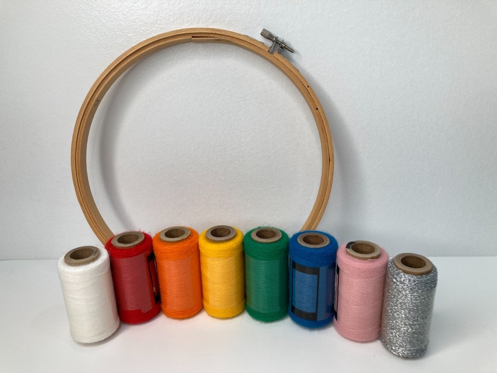 Vintage Punch Embroidery Needles Patterns Thread & Instruction Guide