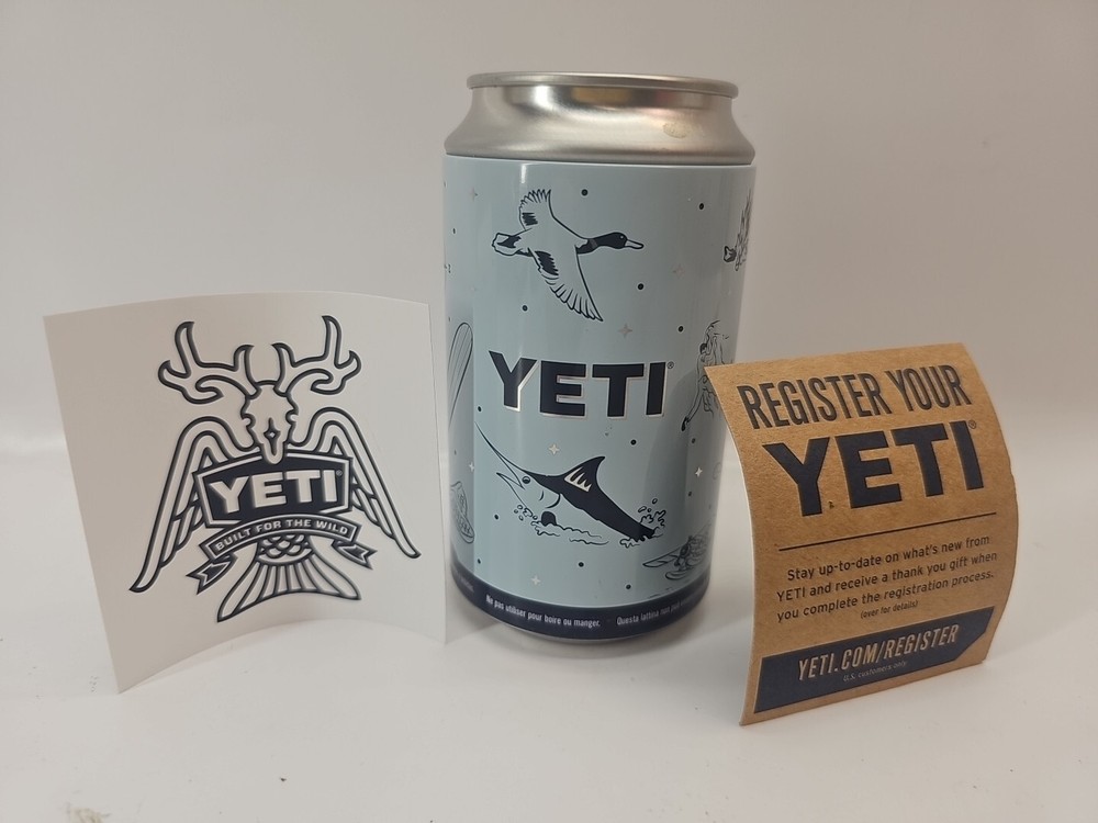 New YETI 4.75" Pop Top Empty Stash Hideaway Storage Can with Sticket