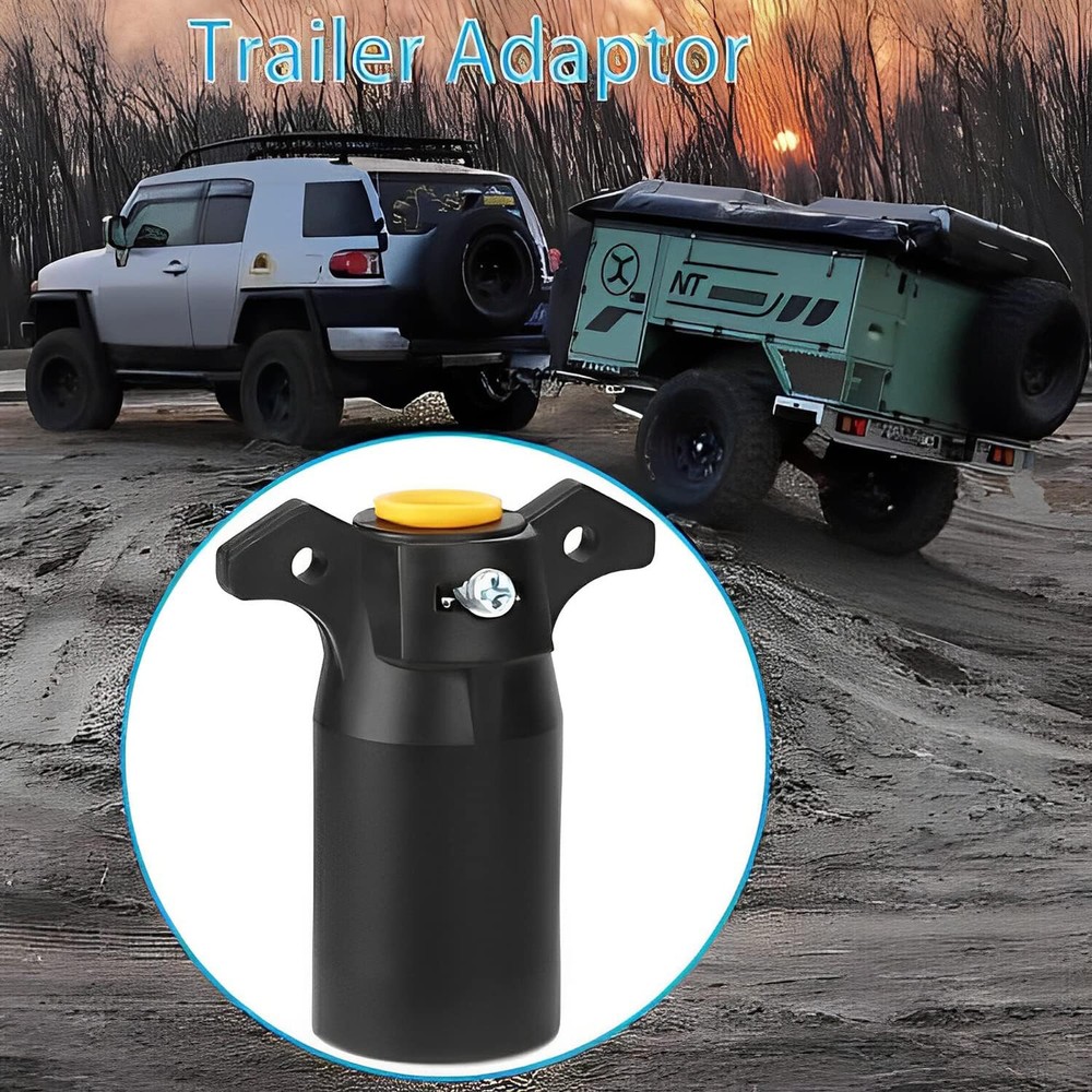 2Pcs 7 Way Round RV Style Trailer Light Plug Connector Replacement End Blade Pin