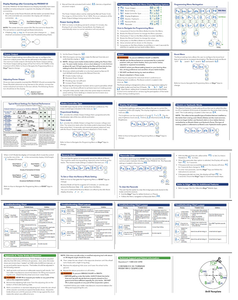 Trailer Brake Control for 11-23 Durango Pacifica Grand Cheroke Wiring Bluetooth
