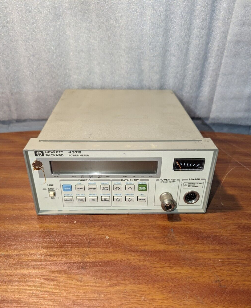 HP Hewlett Packard 437B Power Meter W/O Sensor, Pre-Owned.