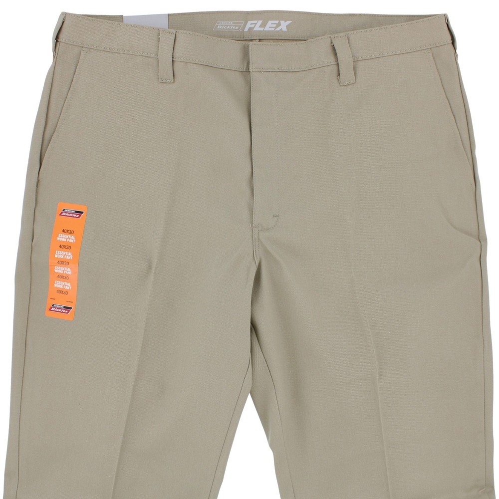 Dickies Mens Flex Pants Essential Work Pant, Regular Fit, Wrinkle Resistant