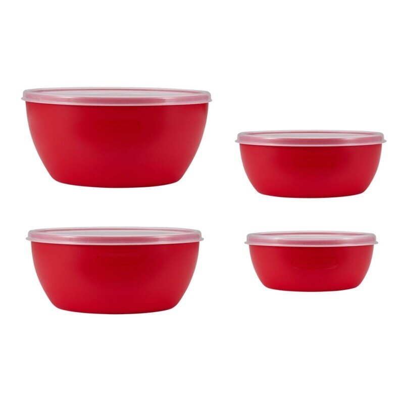 23 Piece Plastic Baking Set Red for Beginner &Professional Dishwasher Safe Red