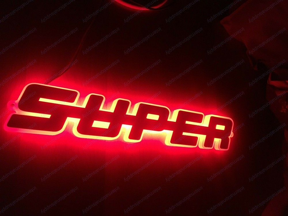 For SCANIA LED Emblem Text ( SUPER ) 24V / RED