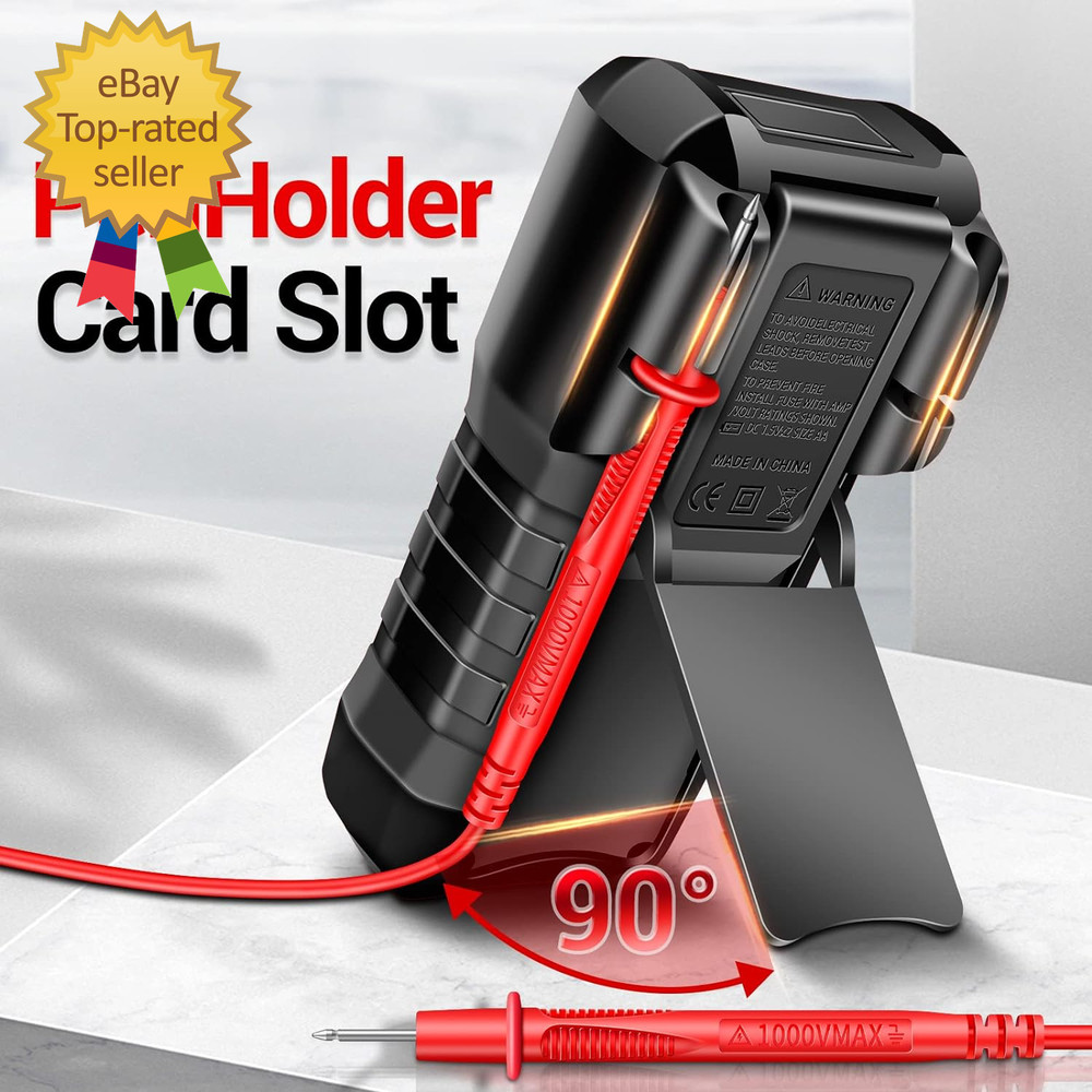 Digital Multimeter with Case Dc AC Voltmeter Ohm Volt Amp Meter Measures Voltage