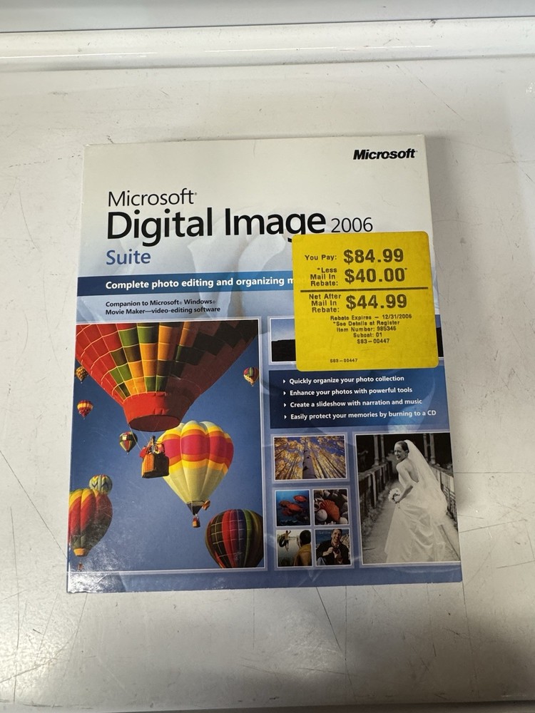 Microsoft Digital Image Suite 2006 For Windows Open Box