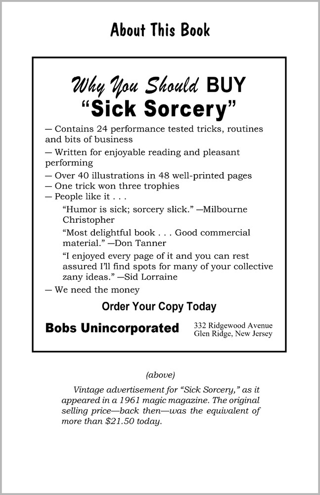Sick Sorcery by Olson & Peace - magic that's fun to watch... and perform!