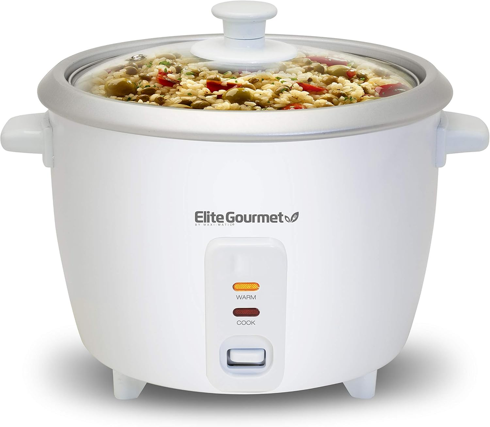 ERC-003 Electric Rice Cooker with Automatic Keep Warm Makes Soups, Stews, Gra...