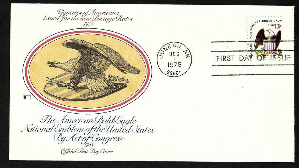 #1596 13c Eagle & Shield  - Fleetwood FDC