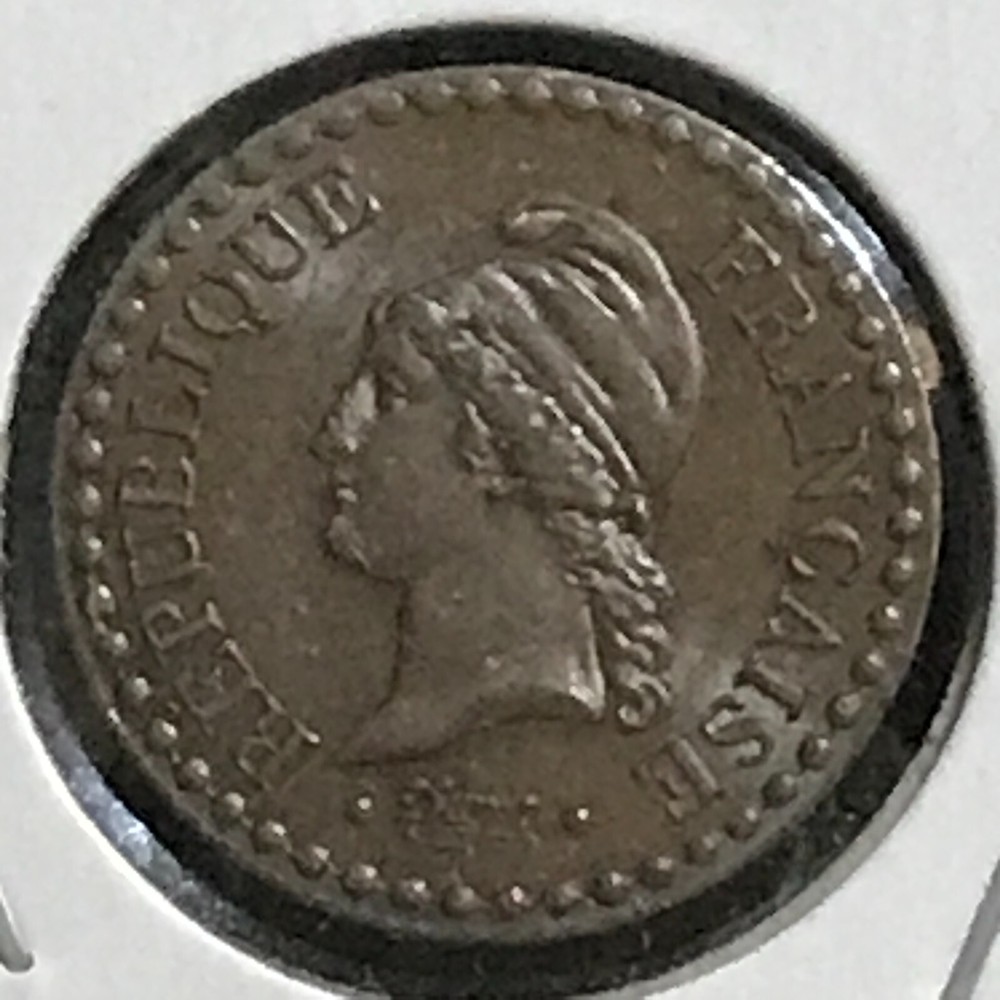 France Centime KM 754 Gem Brn Unc 1949 A