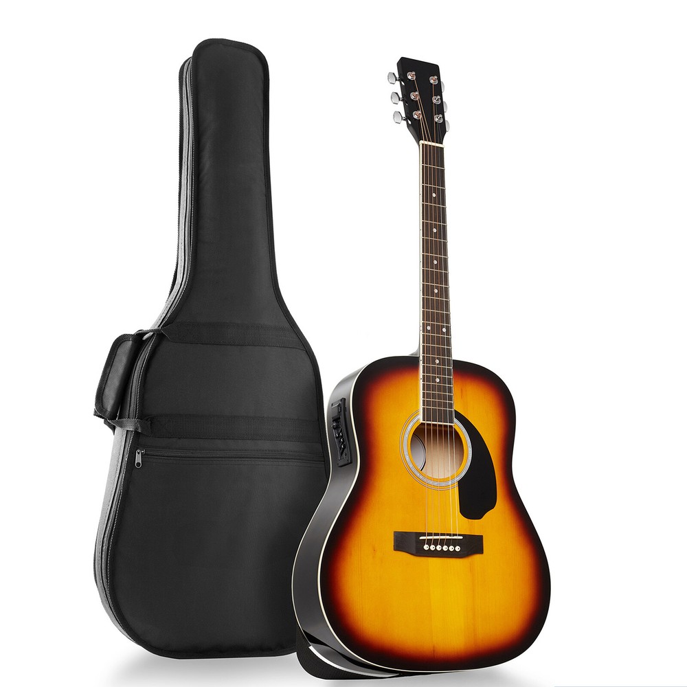 Full-Size Dreadnought Acoustic-Electric Guitar - Sunburst