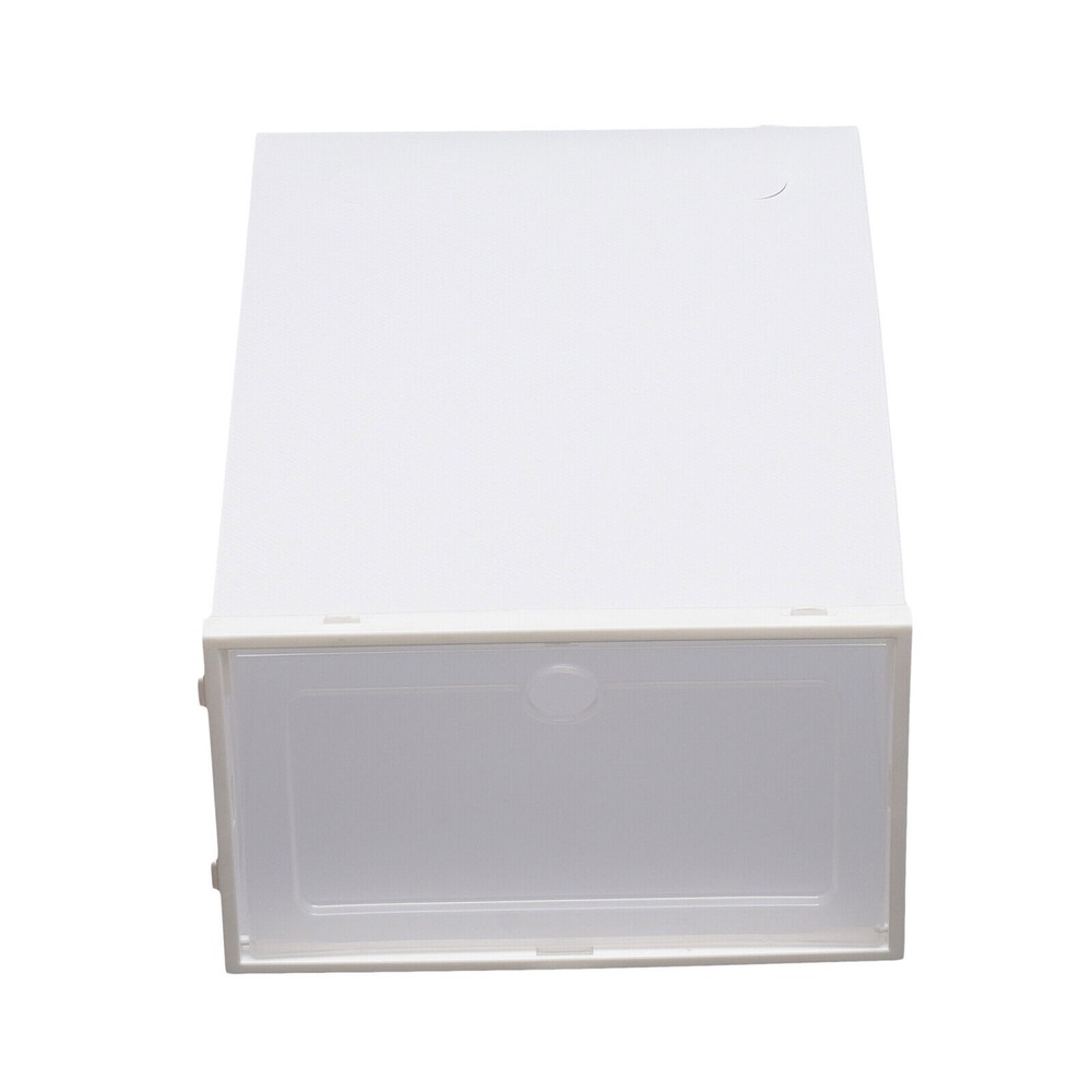 20/24* Stackable Shoe Storage Box Durable Plastic Sneaker Display Case Organizer