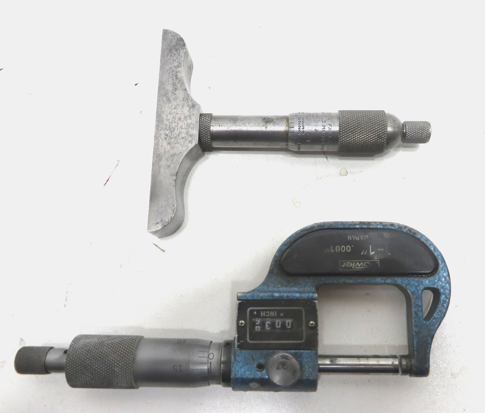 Depth Gauge and Micrometer-Machinist