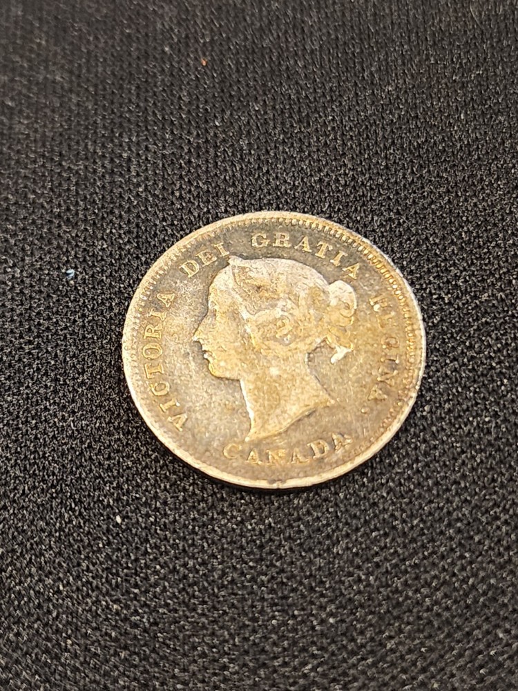 1888 Canada 5 Cents Silver Coin