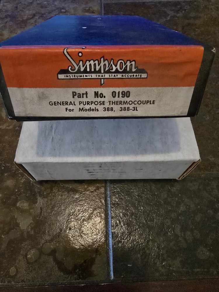 Simpson Therocouple Part No. 0190