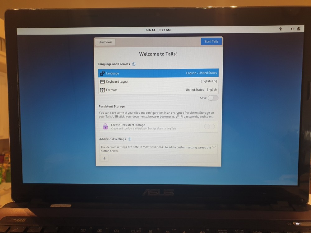 Linux Tails 7.4.1, 64-bit, Bootable Live USB Flash Drive - Leave No Trace