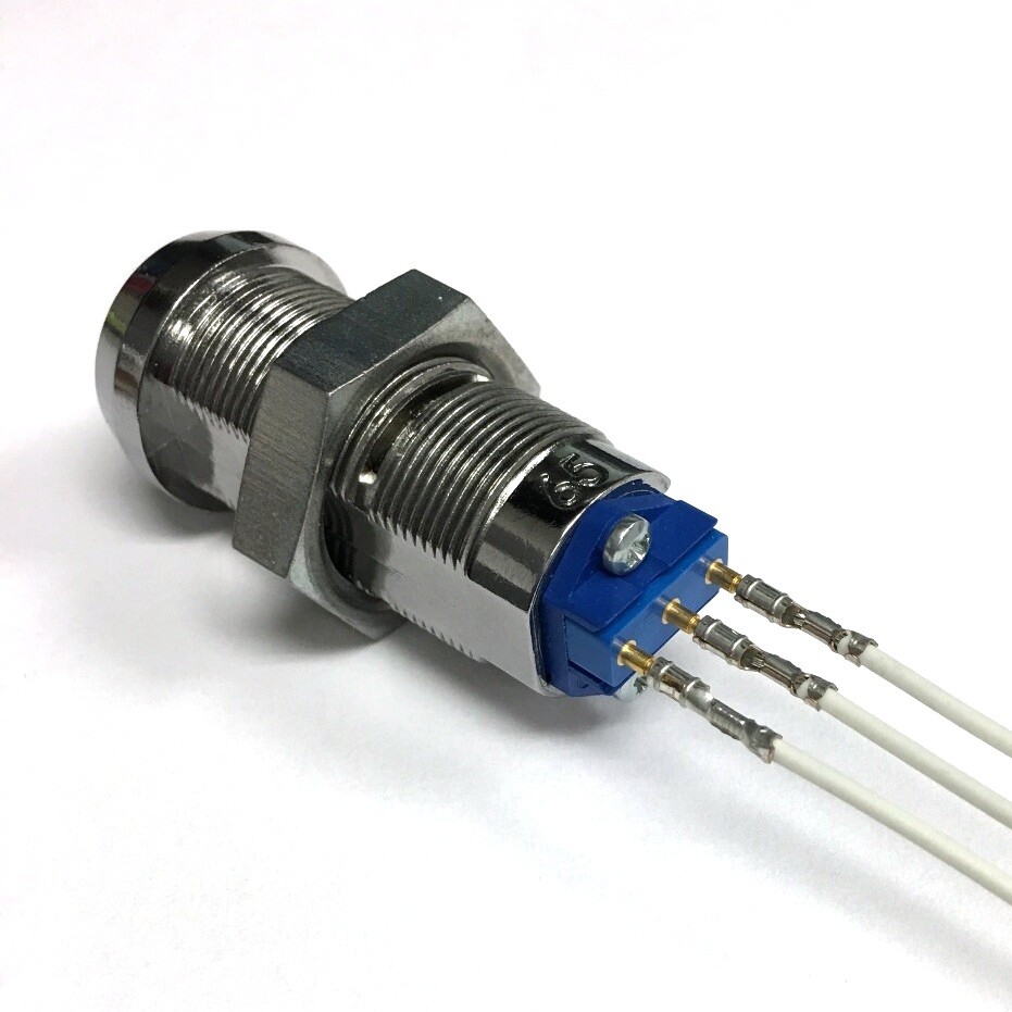 Medeco On-Off Key Switch Lock, Momentary (Spring Return), Single Pole w/ 1 Key