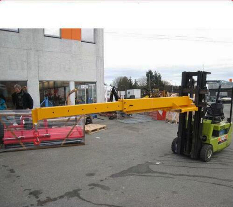 Forklift Adjustable Mobile Crane Lifting Hoist Truss Jib Boom Hook
