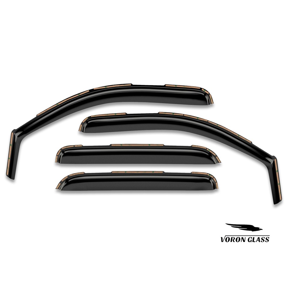 Sun Rain Visors Wind Rain Guards for 2007-2013 Chevrolet (Chevy) Avalanche