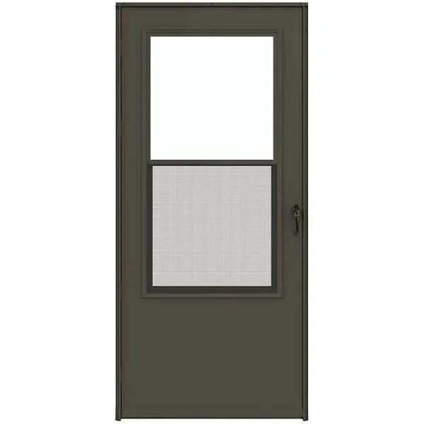 Larson Life-Core® Composite Surface Single-Vent Storm Door, 32" X 80", Bronze