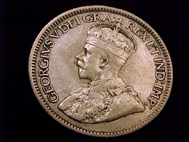 1920 Canada 10 Cent, Fine Grade