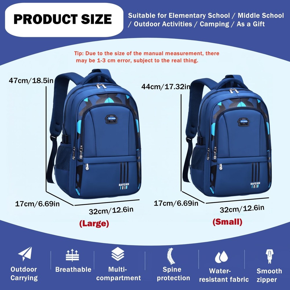 Kids Backpack for Boys Camo School Backpacks for Middle Elementary School Cam...