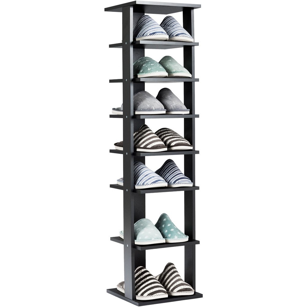 7-Tier Shoe Rack Practical Free Standing Shelves Storage Shelves Concise Style