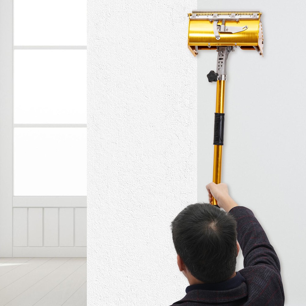 10" Drywall Flat Finishing Box with Extendable Handle Drywall Taping Tools