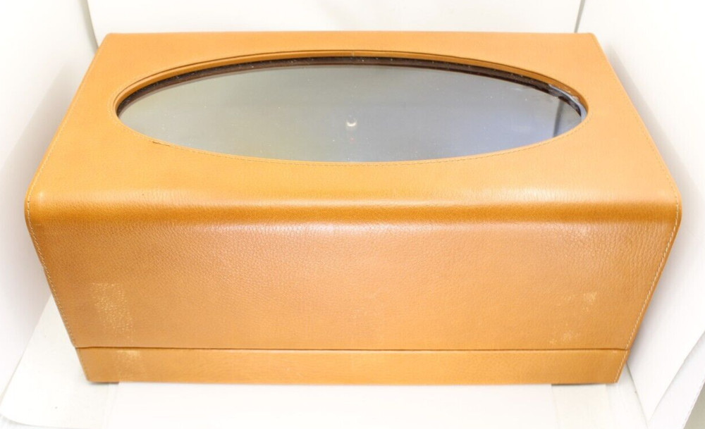 Orbita Corporation Brown Leather Triple Unit Programmable Watch Winder