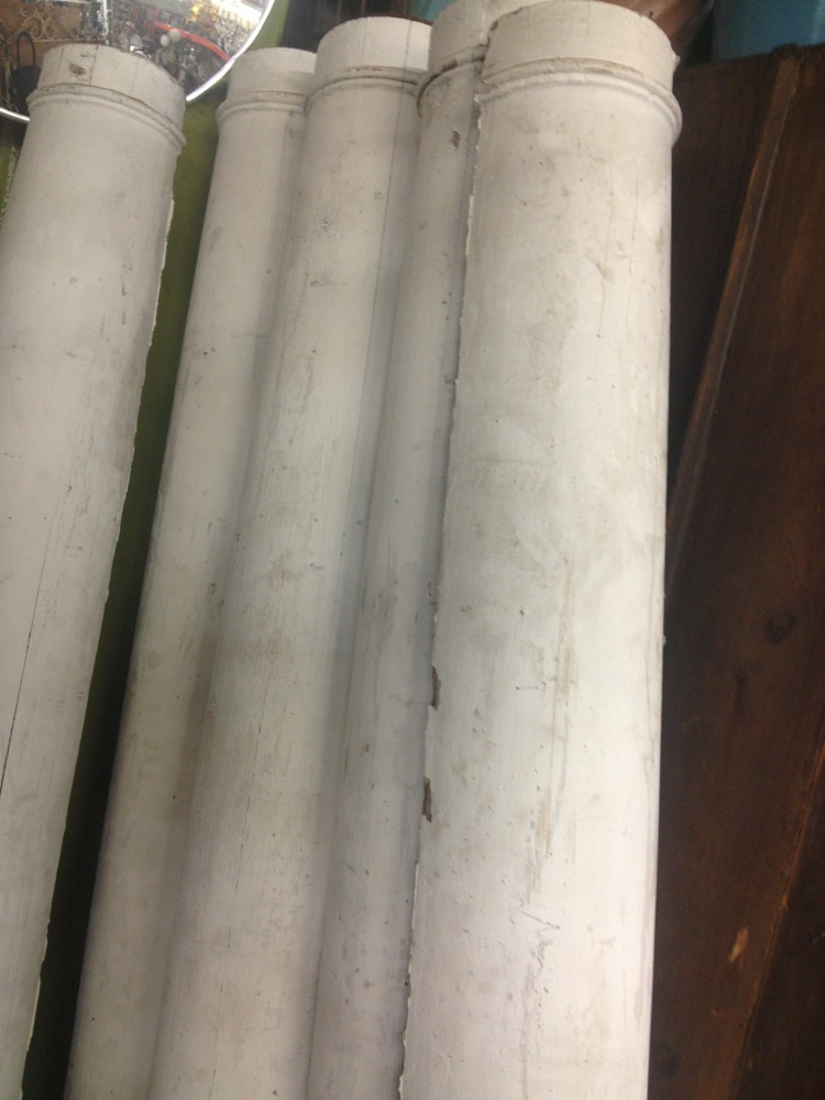 Old Antique Vintage Post Wood Columns