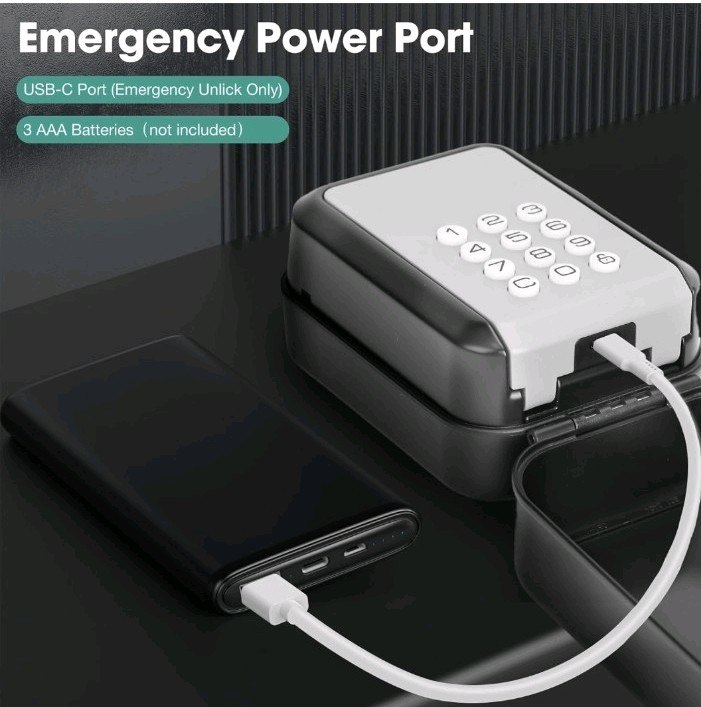 Bluetooth Smart Key Lock Box with Tuya App & PIN Code for Airbnb & Offices
