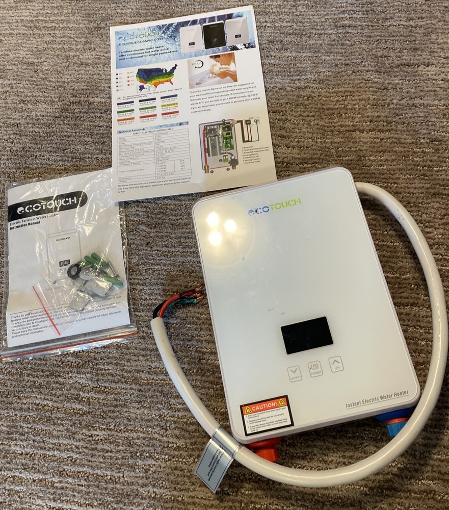 Ocotouch Instant Electric Water Heater EC055W/B/S 5.5kW 240V-60Hz 23Amperage