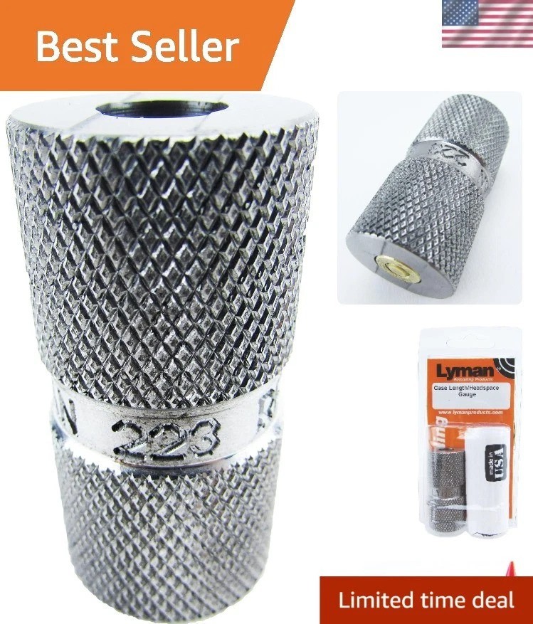 Compact Aluminum .223 Headspace & Case Length Gauge for Reloading Accuracy