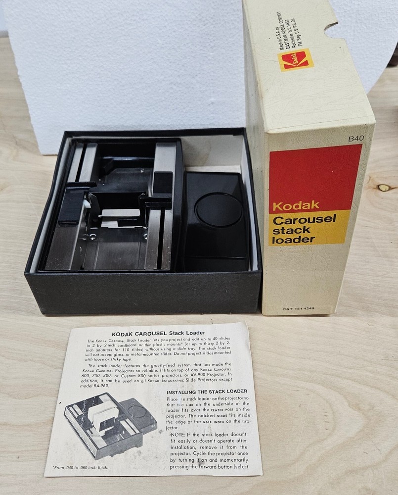 KODAK Carousel Stack Loader with original box And Manual. B40