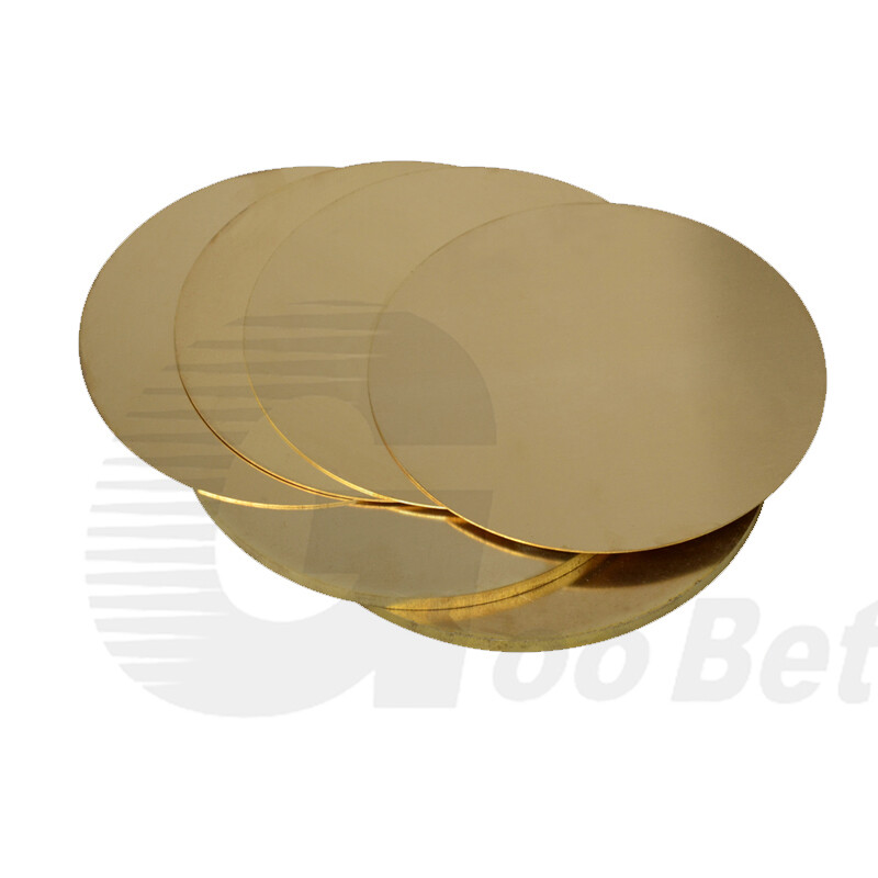 H62 Solid Brass Disk Circle Blanks Discs Round Sheets 10-300mm Dia 0.3-4mm Thick