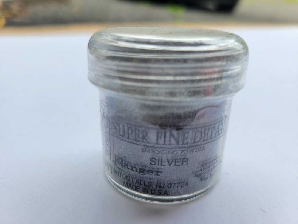Ranger - Super Fine Embossing Powder - Silver 1oz Jar - Unopened