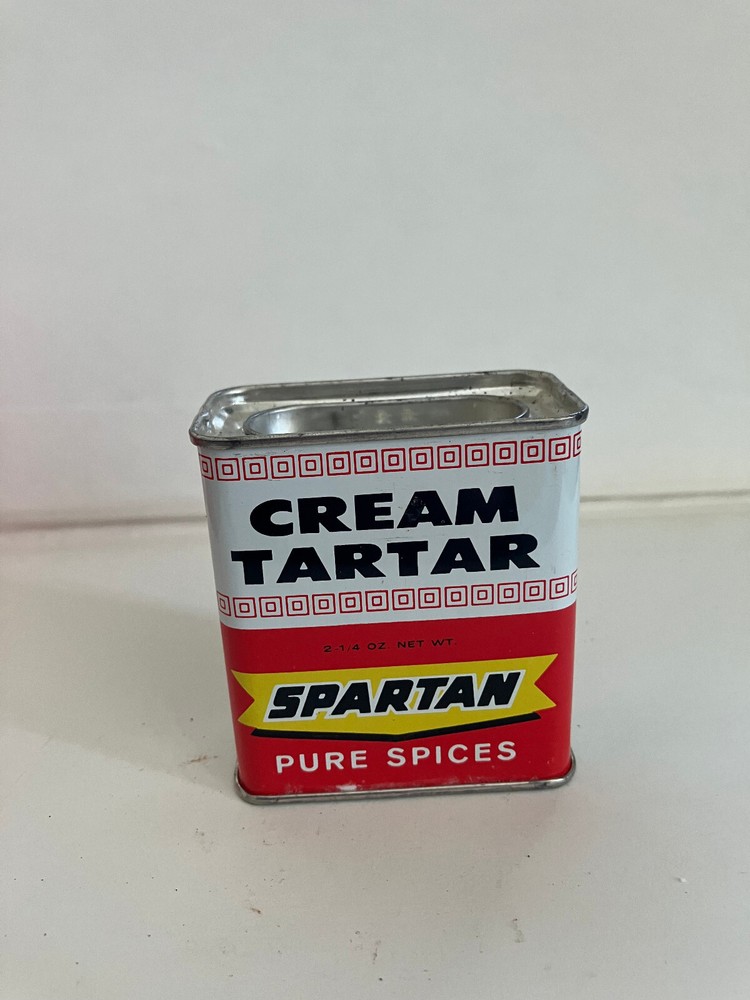 Vintage Spartan Cream Tartar Spice Tin-