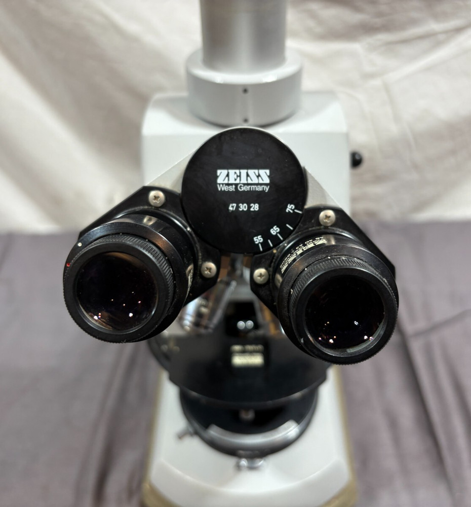 Zeiss West Germany Binocular/Monocula 3x Oculars 3x Objectives Light Microscope