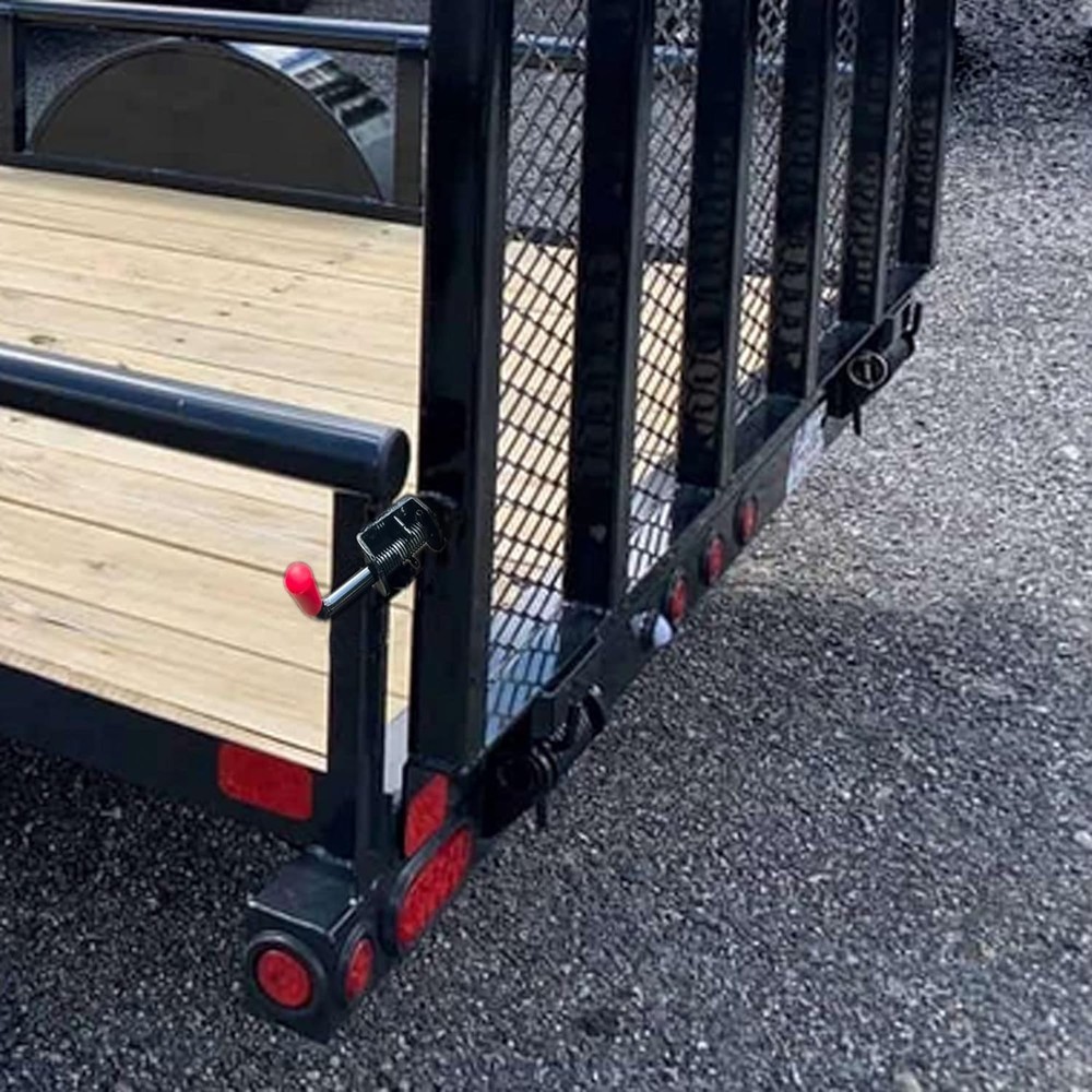 Versatile 2 Pack Silver Spring Loaded Latch Pins – Ideal for Gates & Trailers