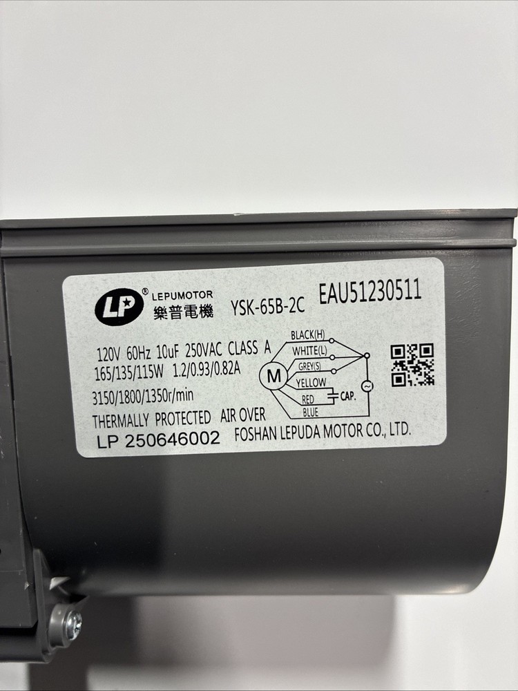 LG EAU51230511 Motor, AC Ventilation