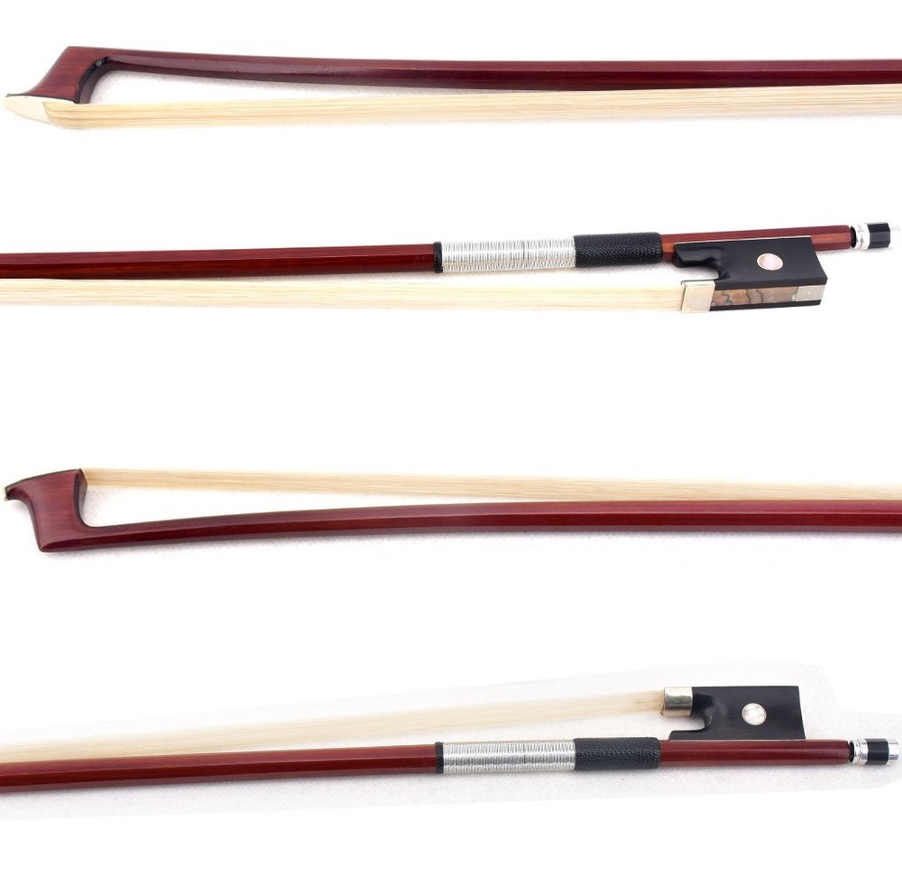 D. Peccatte Copy Master Antique Pernambuco Octagonal Violin Bow 4/4 Ebony Silver