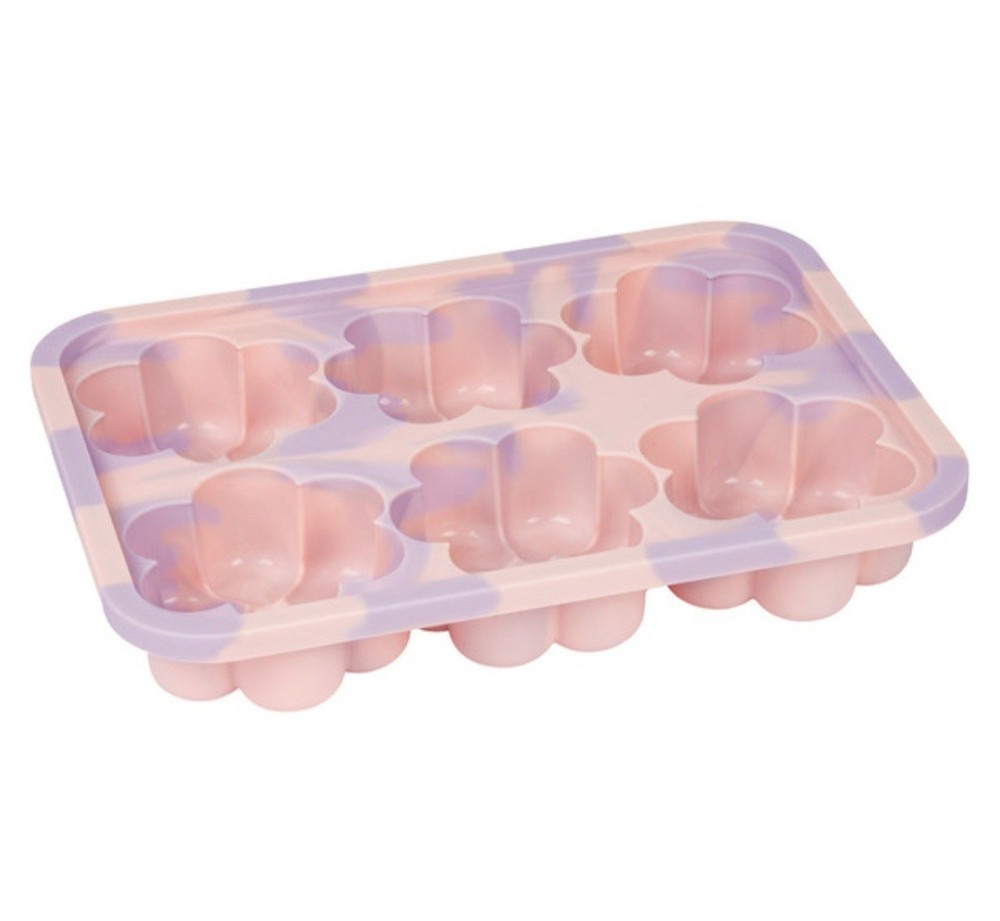 Crofton Silicone Bakeware Set Flower Cakelet Pan Baking Cups Tools 6pc