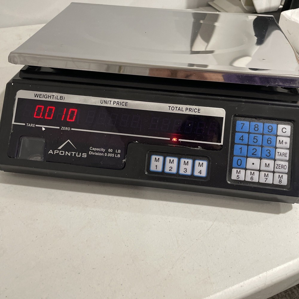 ACS-30 40kg/5g Digital Price Computing Scale for Vegetable US Plug Silver Black
