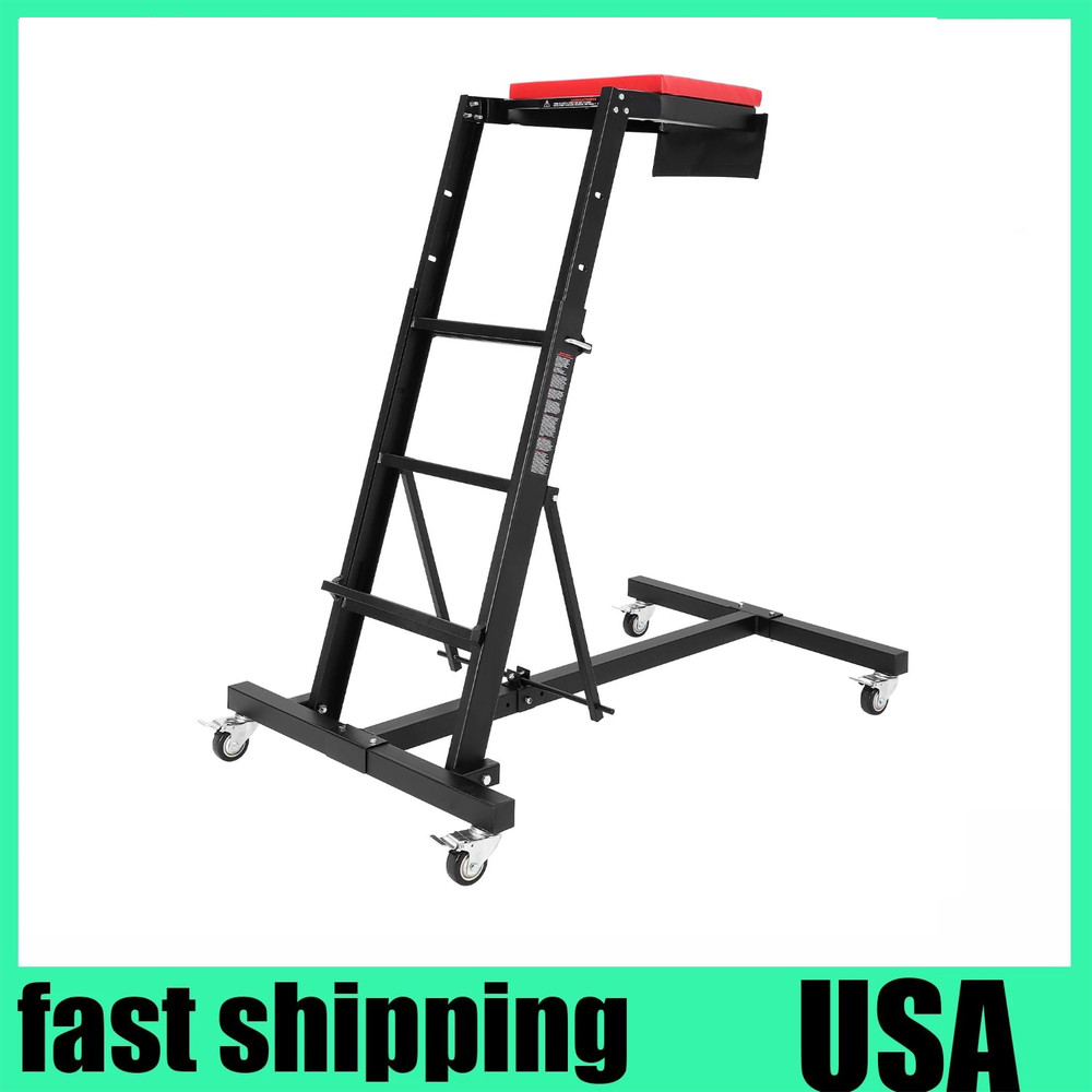 🔥45 - 66 in Adjustable Height Foldable Automotive Engine Topside Rolling Creepe
