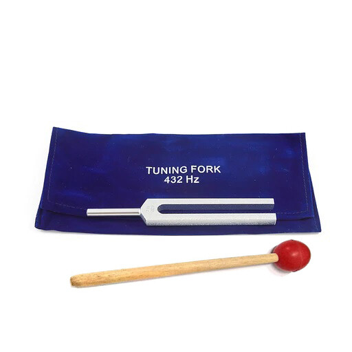 Unweighted 432 Hz Tuning Fork +Mallet