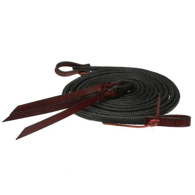 Double Diamond Flat Waxed Split Reins