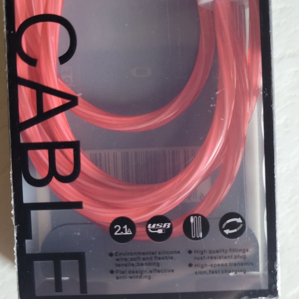 Light Up LED 3 in 1 Charging Cord Cable Multi Phone Charger Android USB iPhone