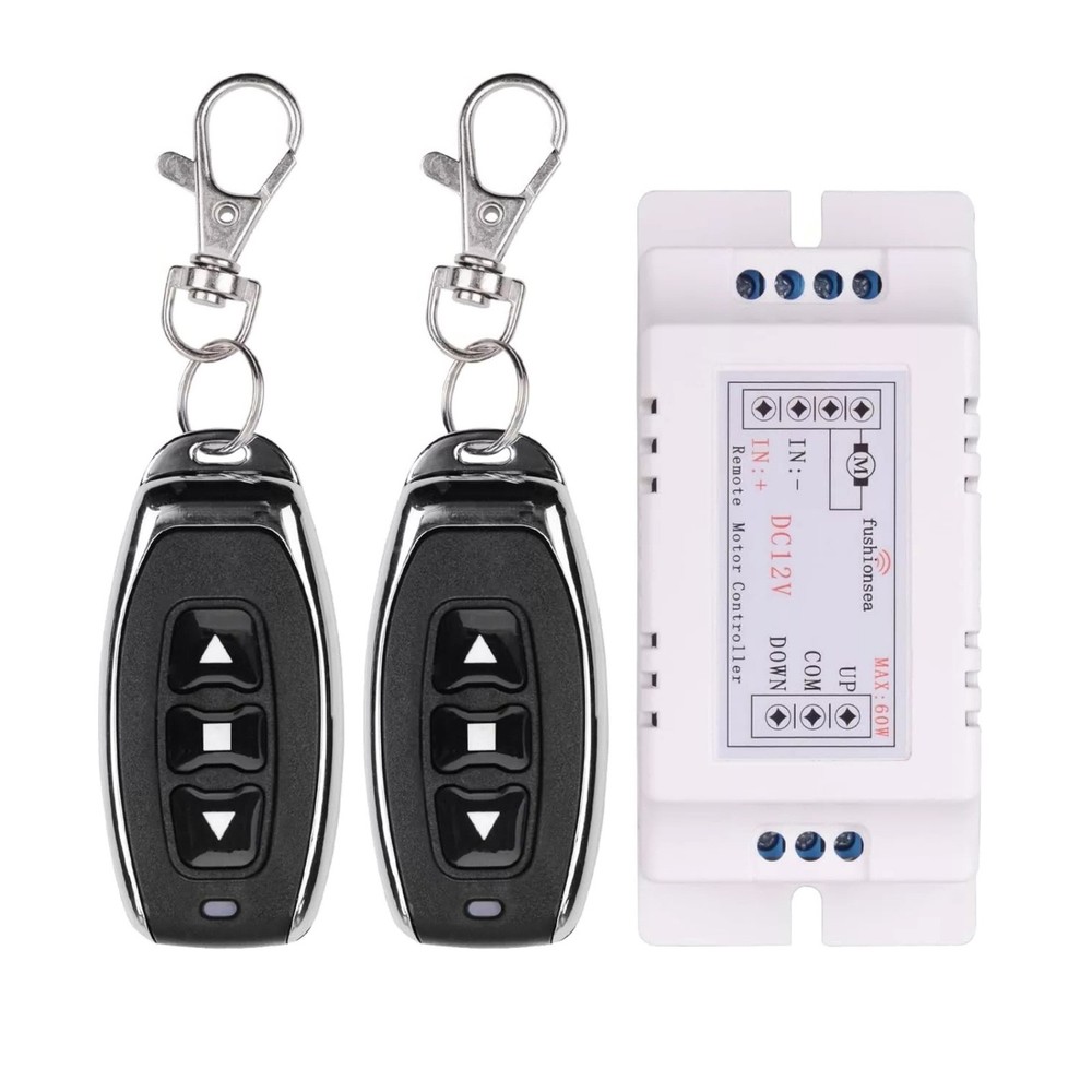 Universal Motor Wireless Remote 12V Switch 2 Channel RF433MHz Remote Control
