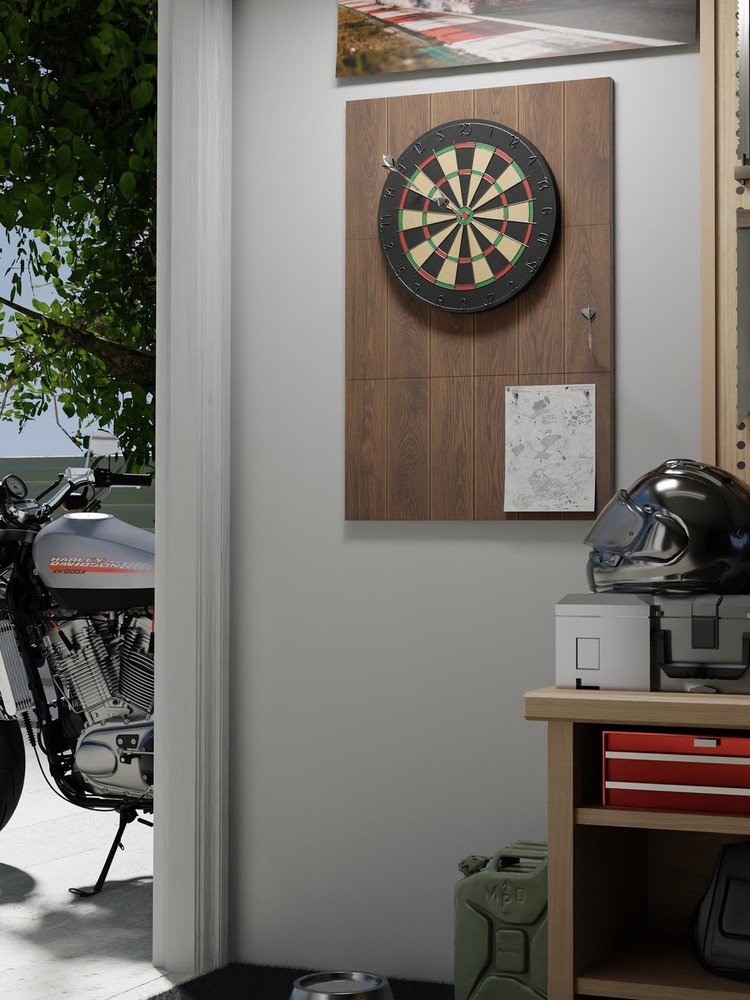 Fluxynara Felt Dart Board Wall Protector Foldable Backboard Square Surround Prot