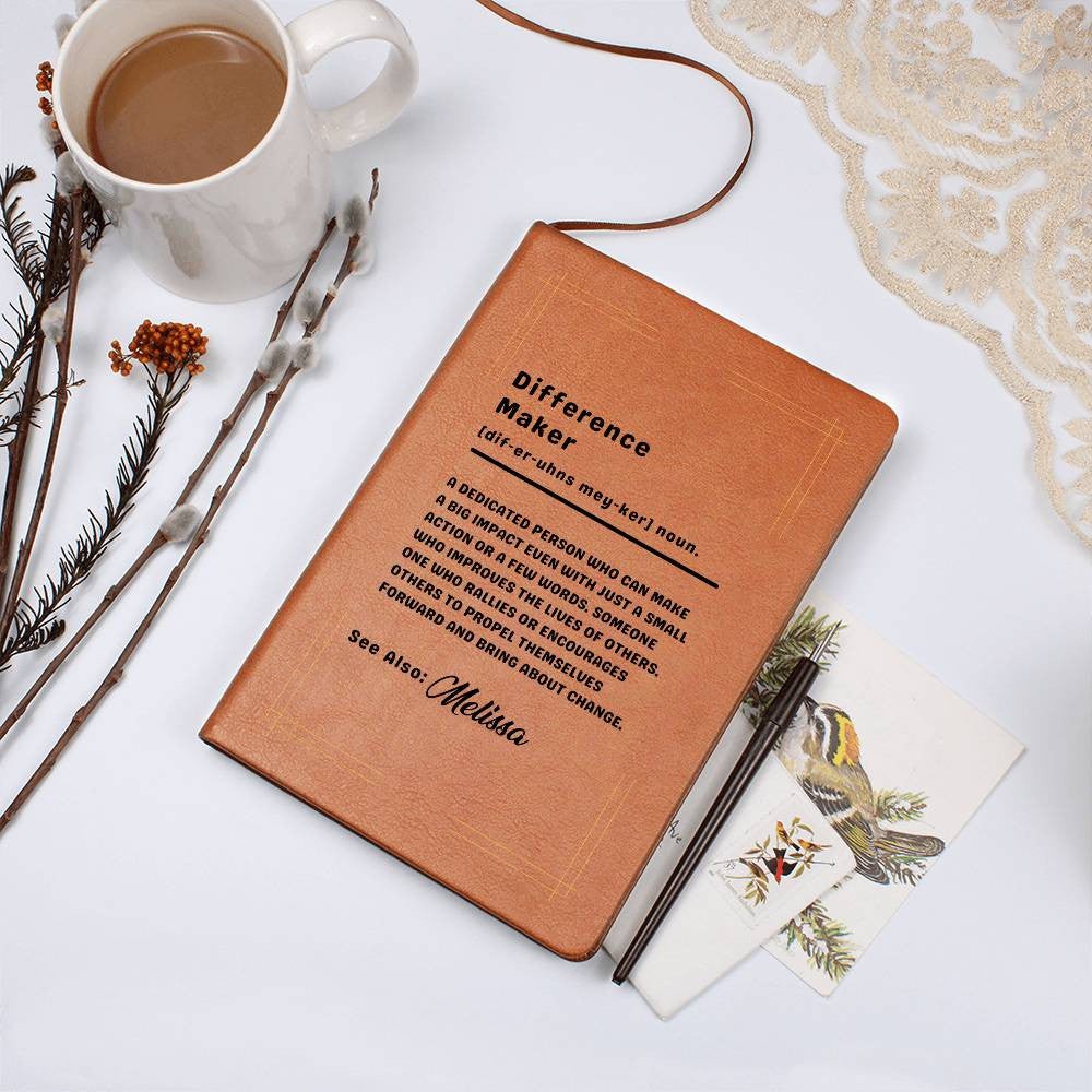 Difference Maker Personalized Journal Notebook Diary
